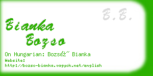 bianka bozso business card